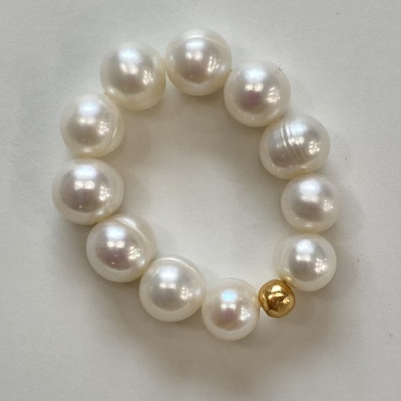 Anita Berisha “She is Kind” 5mm Freshwater Pearl Ring - Picture 3 of 4